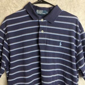Polo by Ralph Lauren XL Men's Blue Striped Shirt